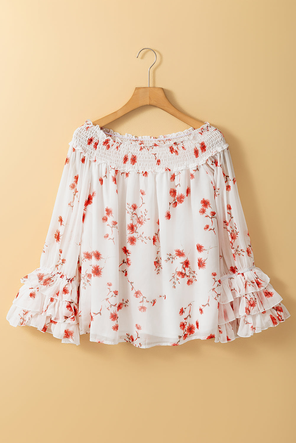 Catalina Off Shoulder Ruffled Sleeve Blouse